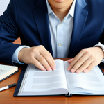 **

"A professional translator working at a bright desk, surrounded by Japanese books and documents, fully clothed in business casual attire, appropriate for an office environment, safe for work, perfect anatomy, well-formed hands, natural pose, professional setting, high-quality resolution."

**