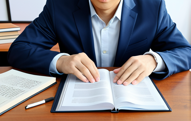 **
"A professional translator working at a bright desk, surrounded by Japanese books and documents, fully clothed in business casual attire, appropriate for an office environment, safe for work, perfect anatomy, well-formed hands, natural pose, professional setting, high-quality resolution."
**